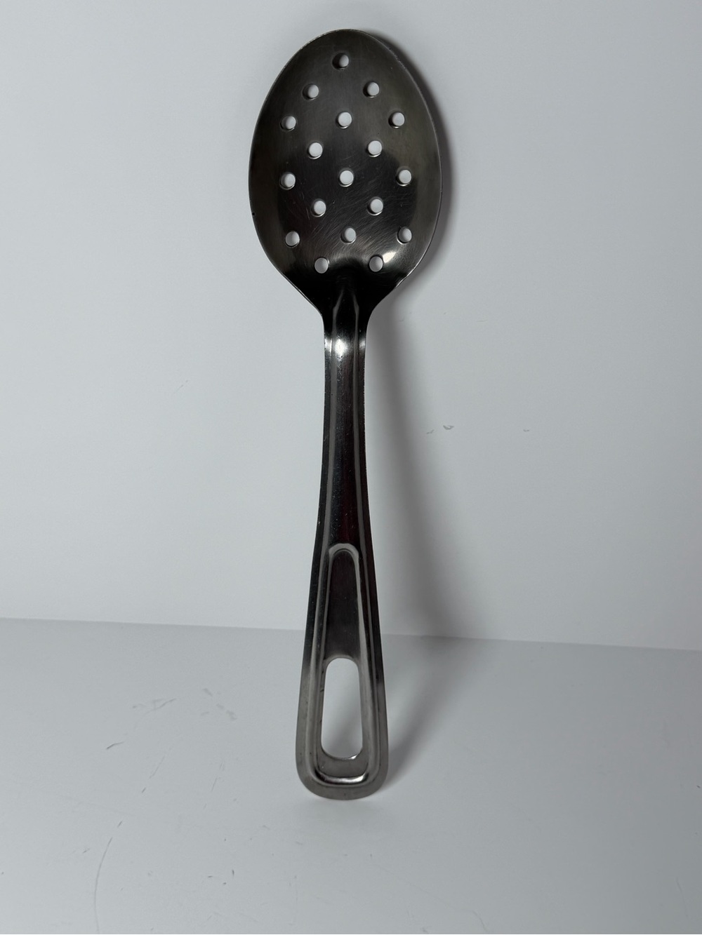 Himark Stainless Steel Perforated Basting Spoon Japan Teardrop Handle 11"